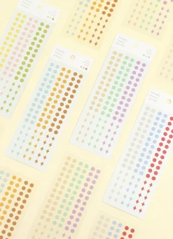 3pcs Steady Starry Dot Sticker Set