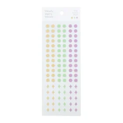3pcs Steady Starry Dot Sticker Set