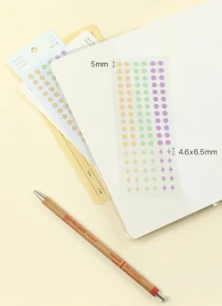 3pcs Steady Starry Dot Sticker Set