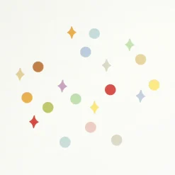 3pcs Steady Starry Dot Sticker Set