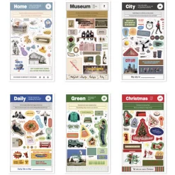 10pcs Storage Magazine Sticker Set