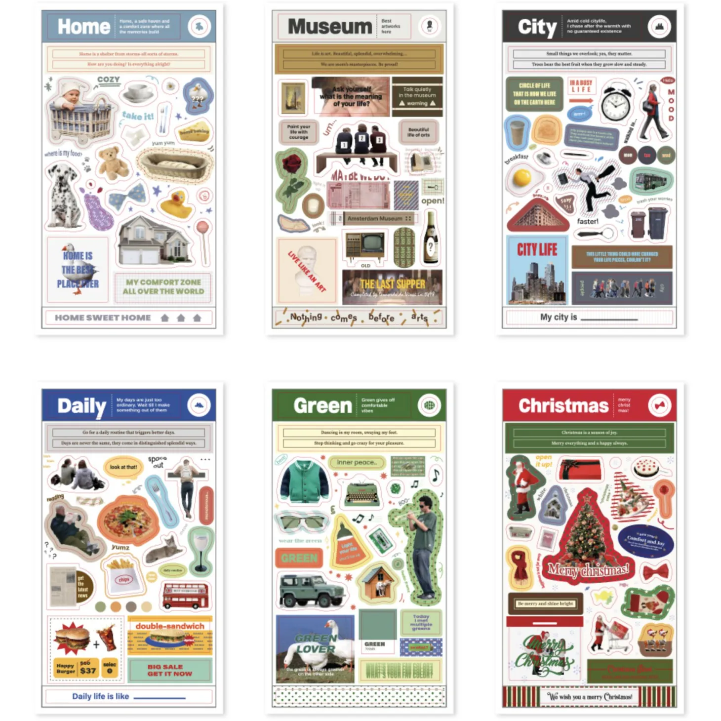 10pcs Storage Magazine Sticker Set