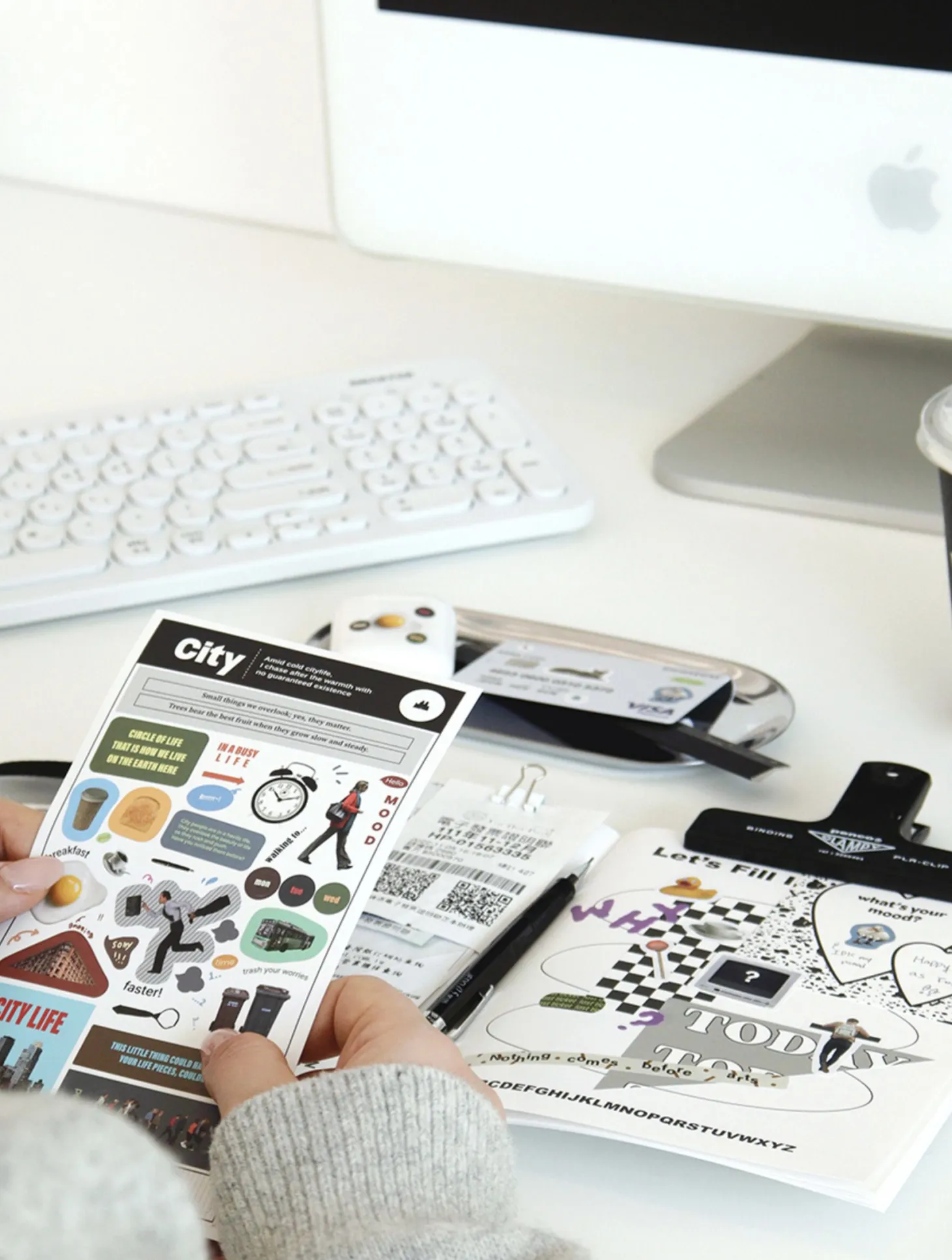 10pcs Storage Magazine Sticker Set