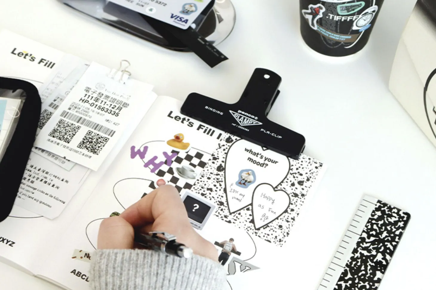 10pcs Storage Magazine Sticker Set