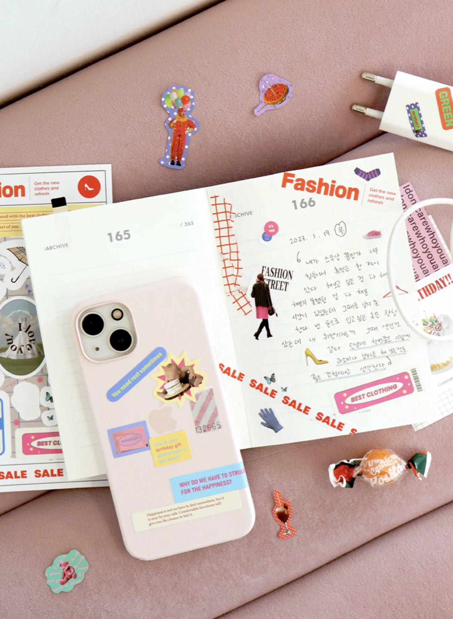 10pcs Storage Magazine Sticker Set