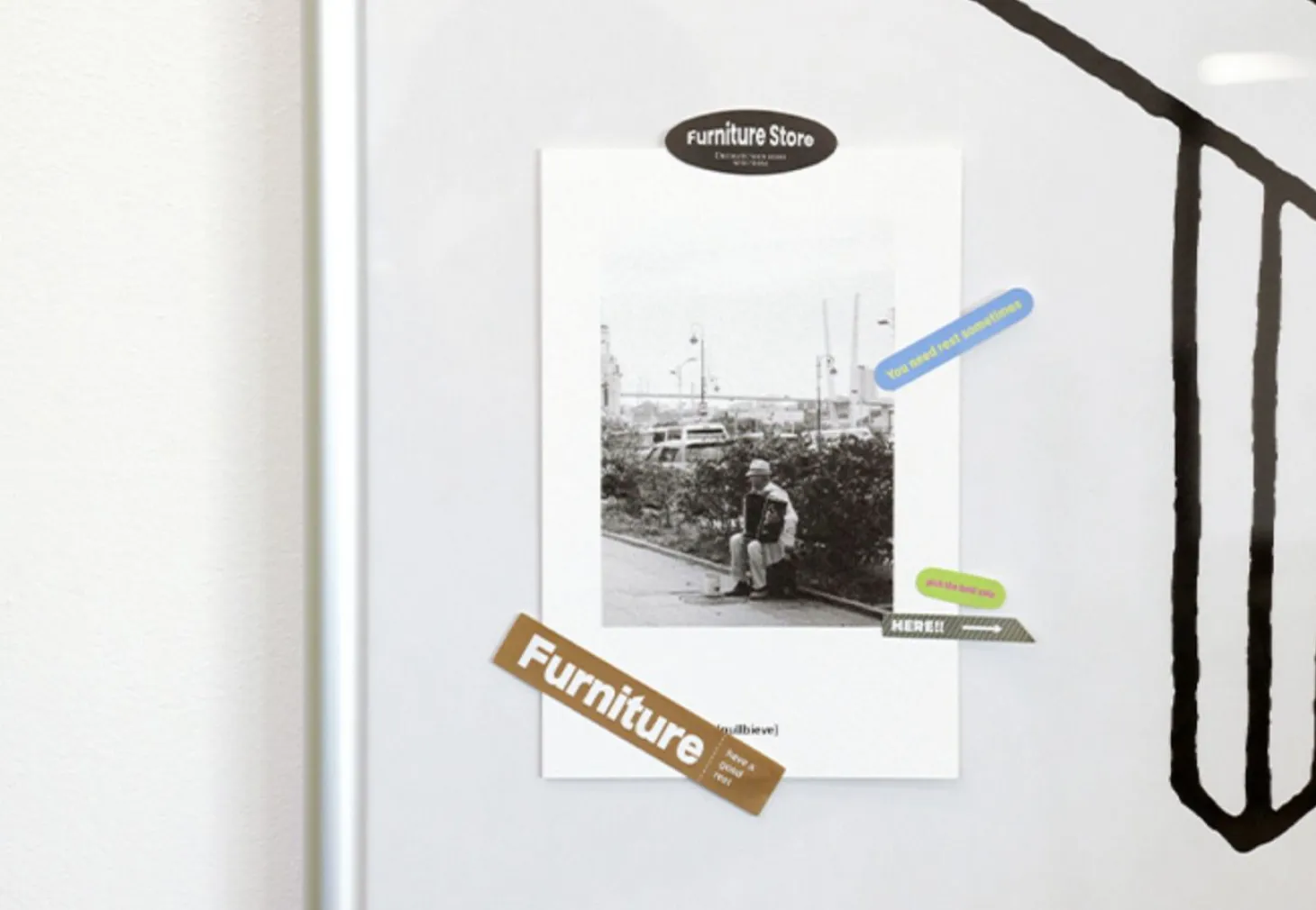 10pcs Storage Magazine Sticker Set