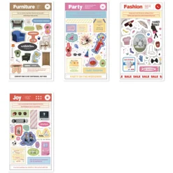 10pcs Storage Magazine Sticker Set