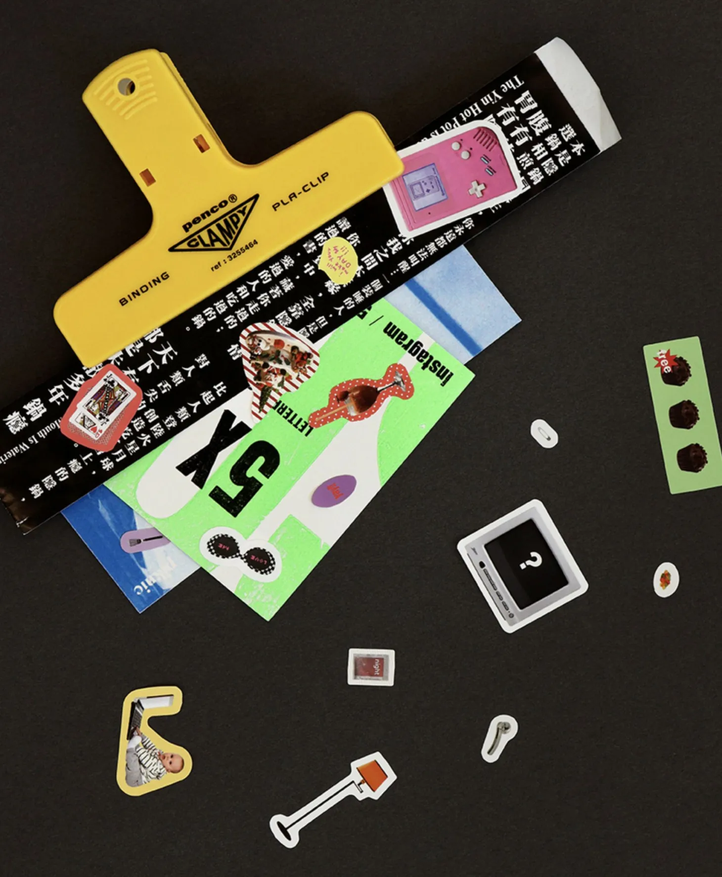10pcs Storage Magazine Sticker Set