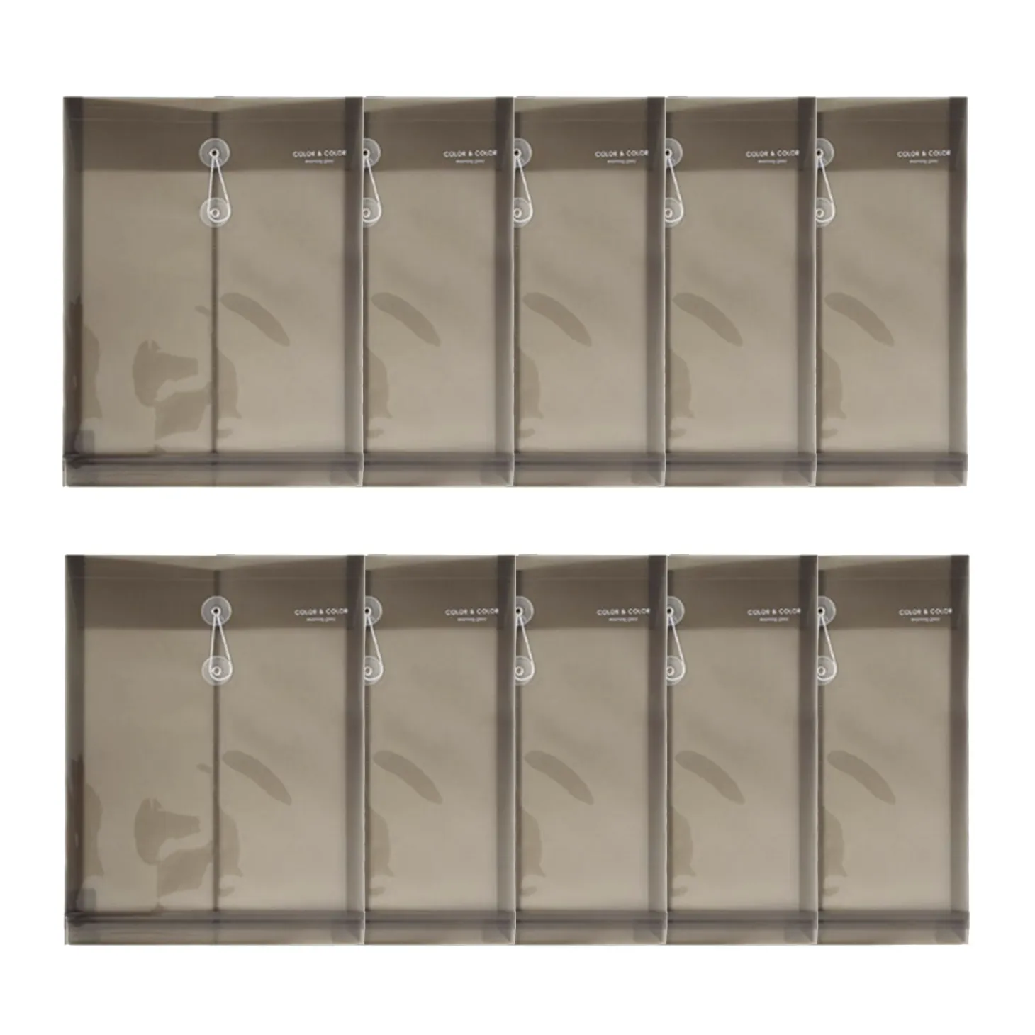 10pcs String Tie Document Envelope Set