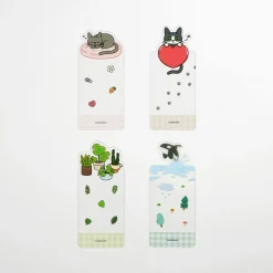 2pcs Themed Transparent Bookmark Set
