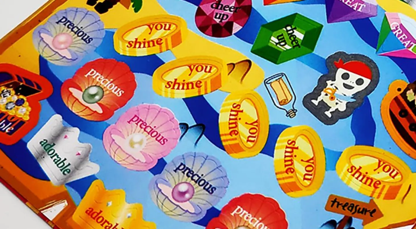 7pcs Treasure Reward Paper Sticker Set