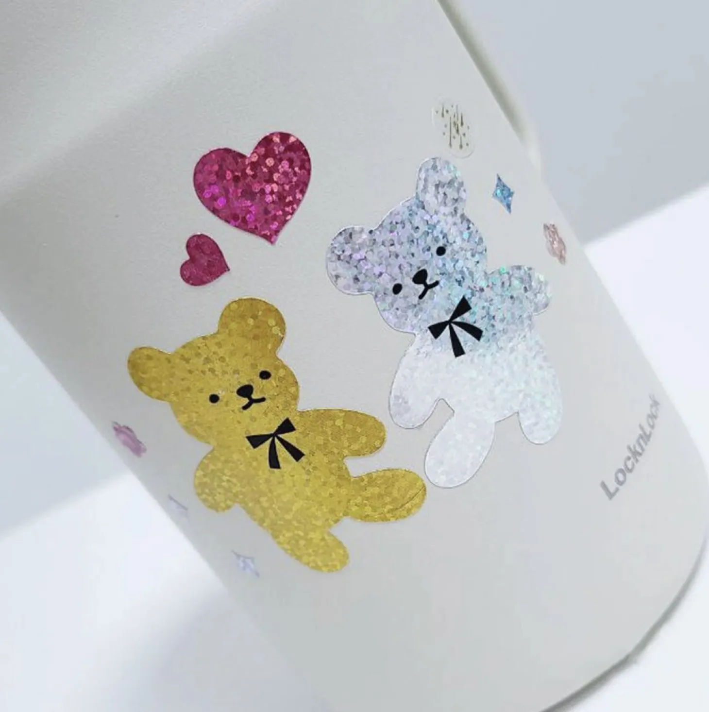 3pcs Twinkle Bears Hologram Sticker Set