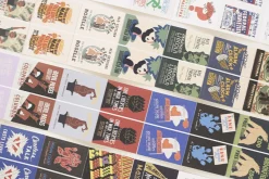 48pcs Vintage Label Sticker Set v2