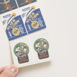 48pcs Vintage Label Sticker Set v2