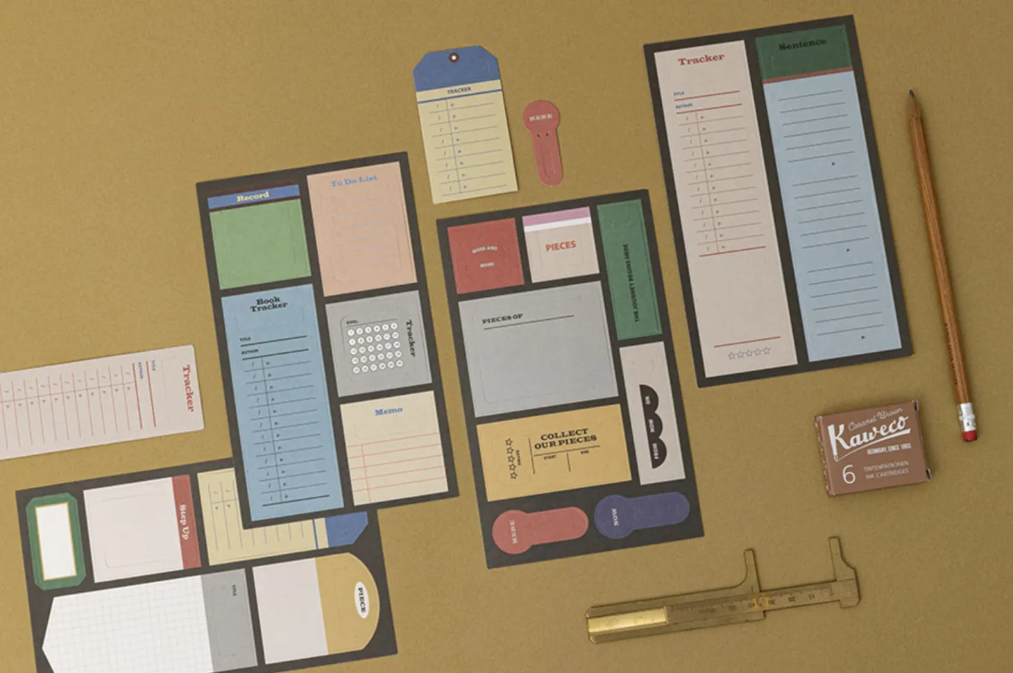 20pcs Vintage Memo Bookmark Set