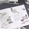 6pcs Vintage Removable Sticker Set