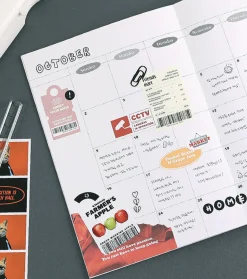 6pcs Vintage Removable Sticker Set