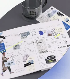 6pcs Vintage Removable Sticker Set
