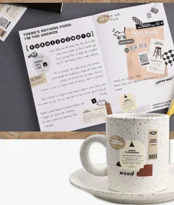 6pcs Vintage Removable Sticker Set