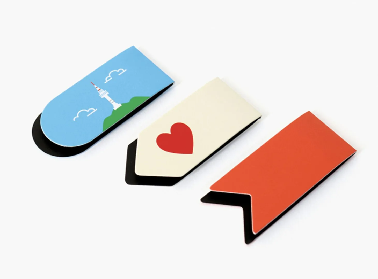 2pcs Vivid Magnetic Index Bookmark Set