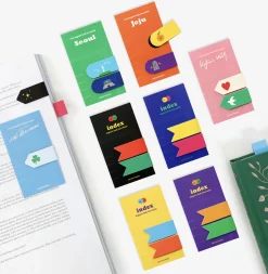 2pcs Vivid Magnetic Index Bookmark Set