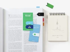 2pcs Vivid Magnetic Index Bookmark Set