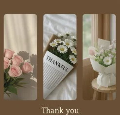 3pcs Warm Wishes Bookmark Set