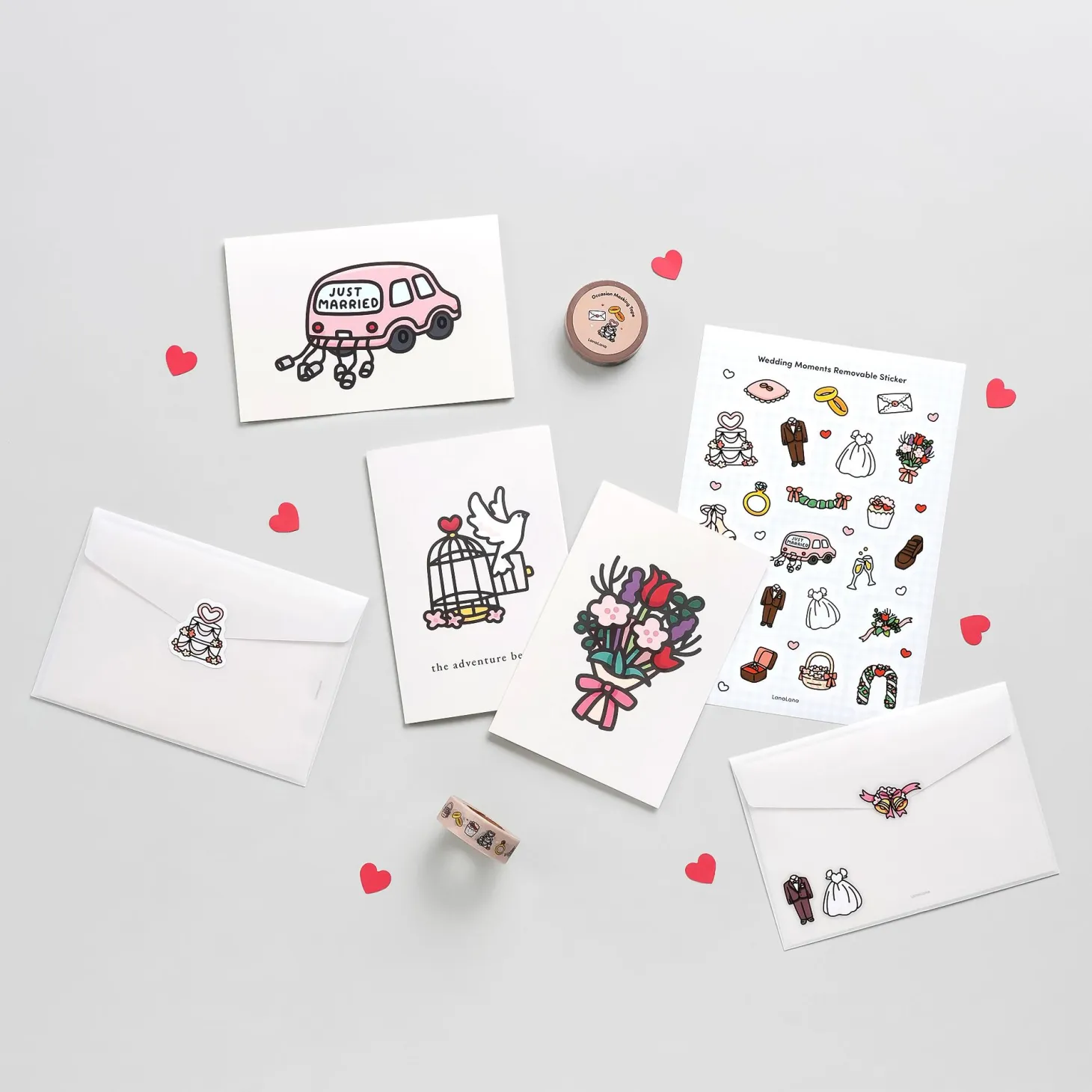 10pcs Wedding Moments Card Set