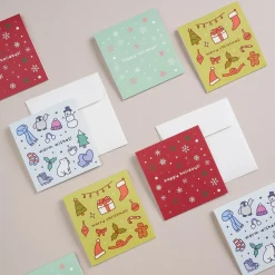 2pcs Winter Holiday Mini Card Set