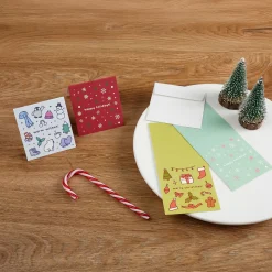 2pcs Winter Holiday Mini Card Set
