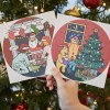 6pcs XL Christmas Removable Sticker Set