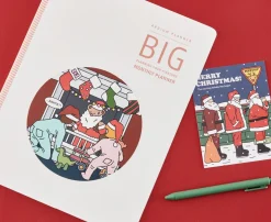 6pcs XL Christmas Removable Sticker Set