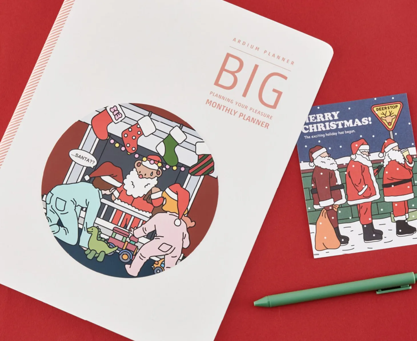 6pcs XL Christmas Removable Sticker Set