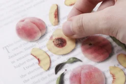 Peach Pressed Fruit Sticker