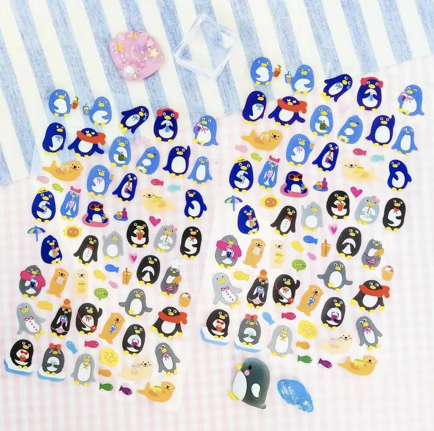 Penguin Juice Deco Sticker