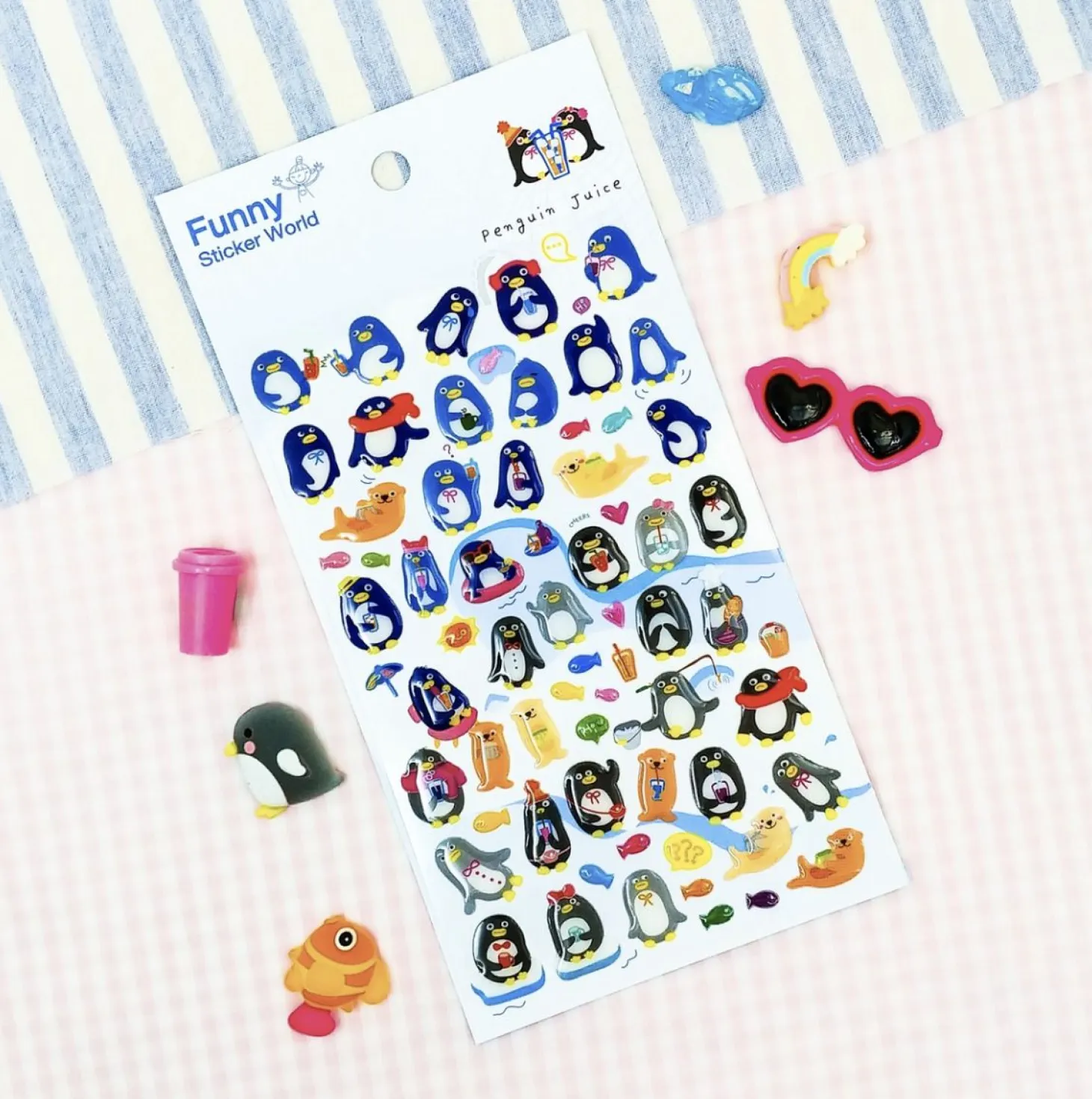 Penguin Juice Deco Sticker