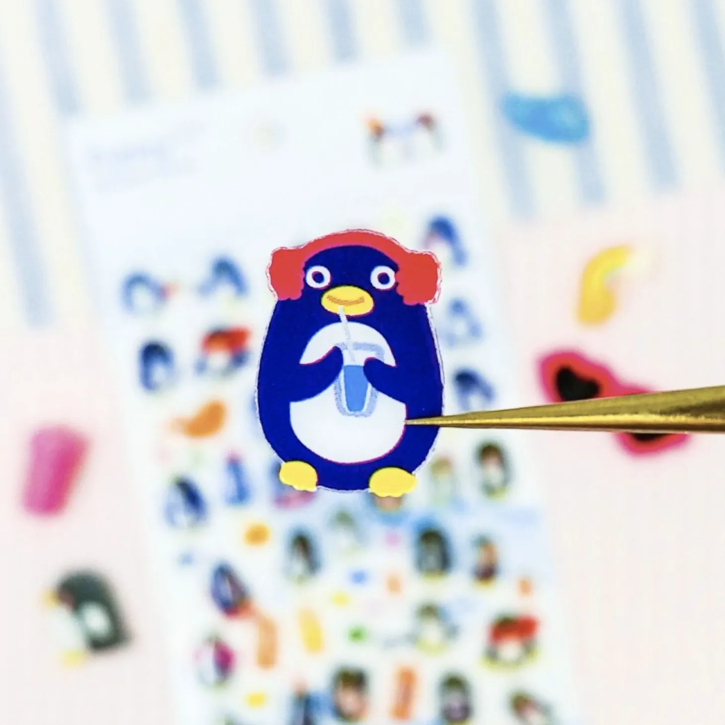 Penguin Juice Deco Sticker