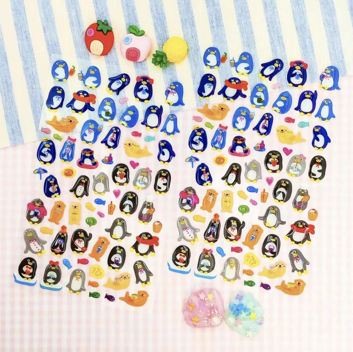 Penguin Juice Deco Sticker