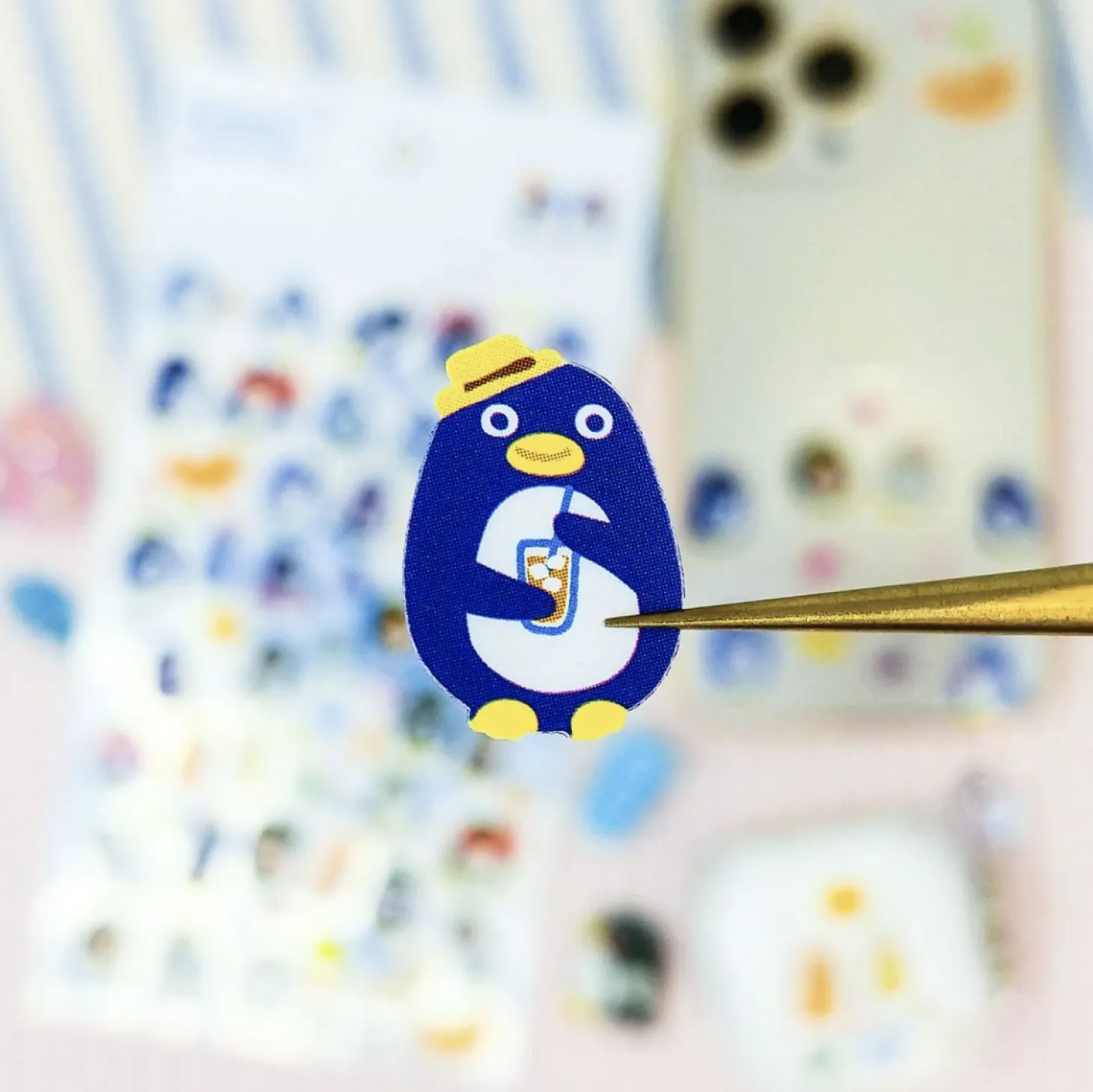 Penguin Juice Deco Sticker