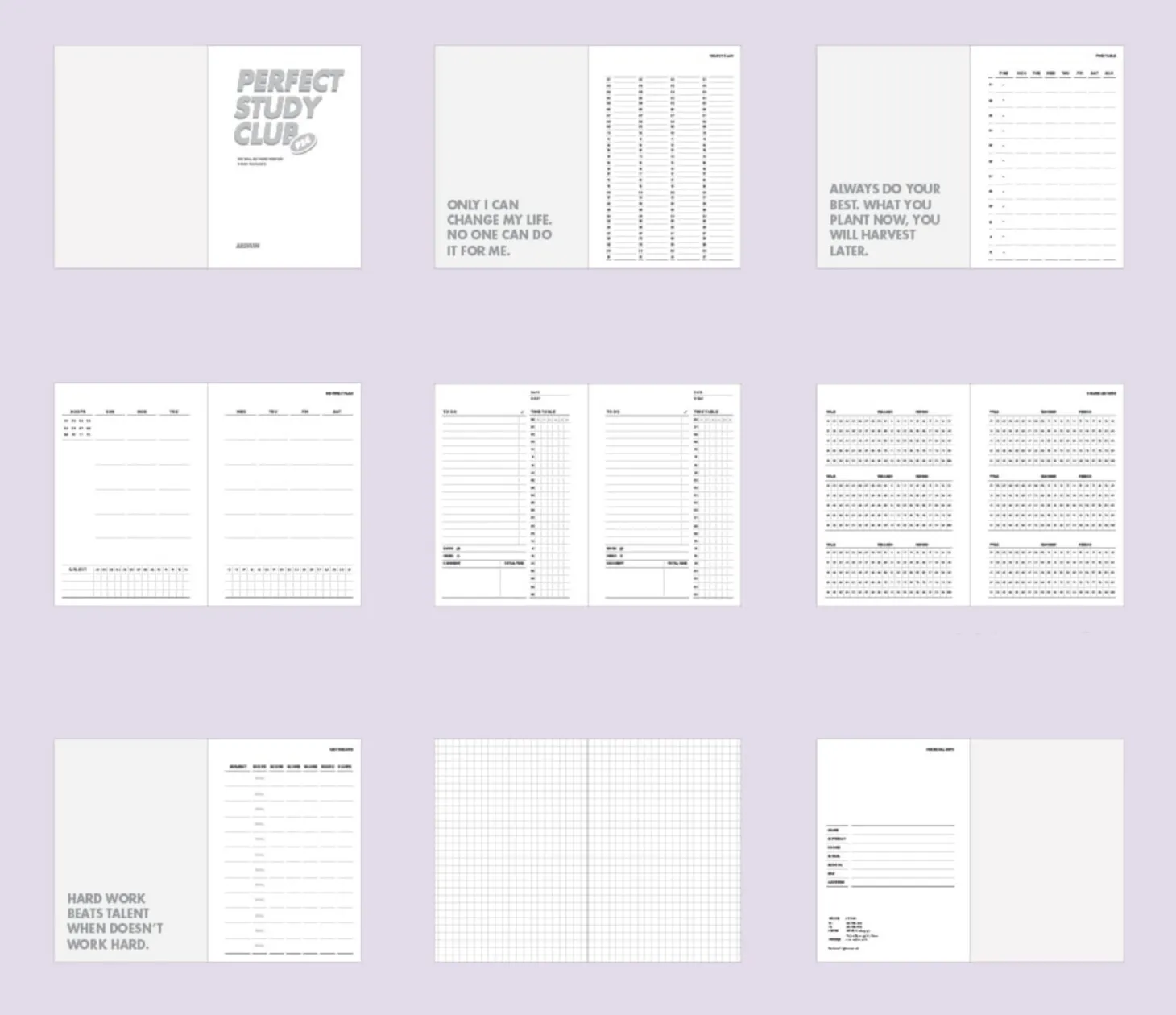 Perfect Study Club Planner v2