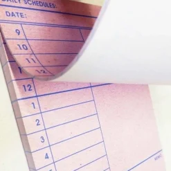 Pink Daily Schedule Notepad