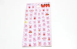 Pink Rabbit Deco Sticker
