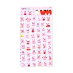 Pink Rabbit Deco Sticker