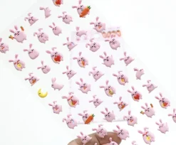 Pink Rabbit Deco Sticker