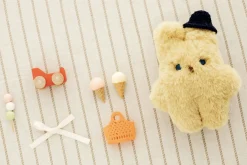 Piyo Bunny Fur Key Ring