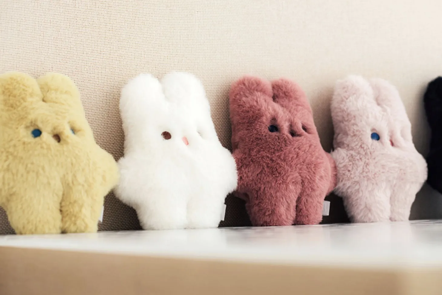Piyo Bunny Fur Key Ring