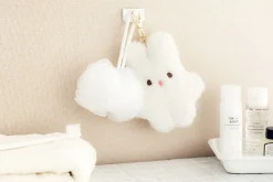 Piyo Bunny Fur Key Ring