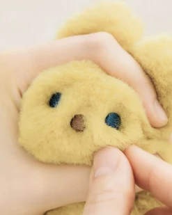 Piyo Bunny Fur Key Ring