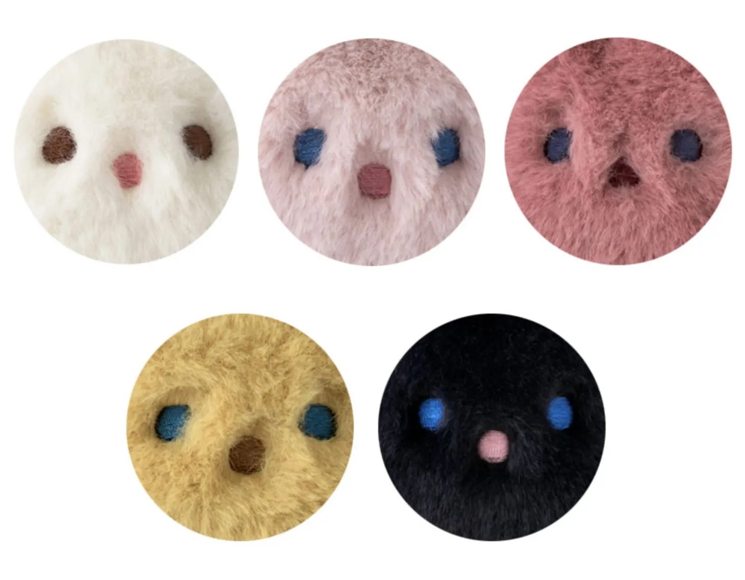Piyo Bunny Fur Key Ring