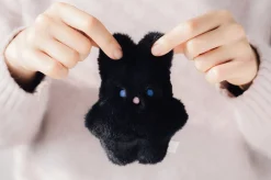 Piyo Bunny Fur Key Ring